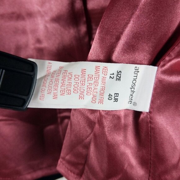 Atmosphere Women's Size 12 Black Pea Coat - Picture 12 of 15